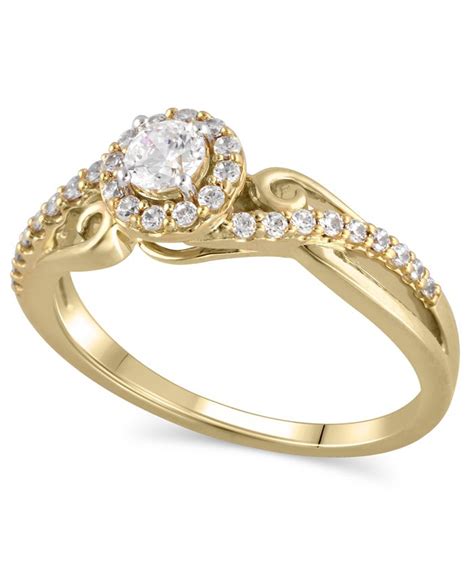 macy's gold rings on sale|macy's engagement rings clearance.